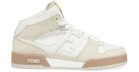 fendi match in white suede|fendi match sneakers.